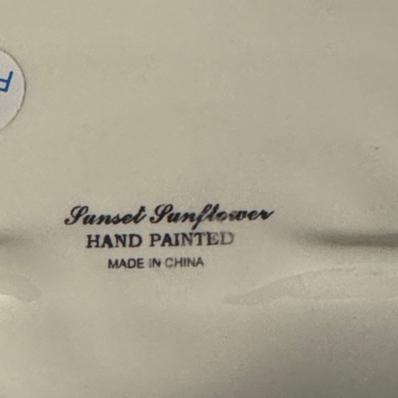 Sunset sunflowers Orange Sunflower Ceramic Tray - Picture 5 of 5